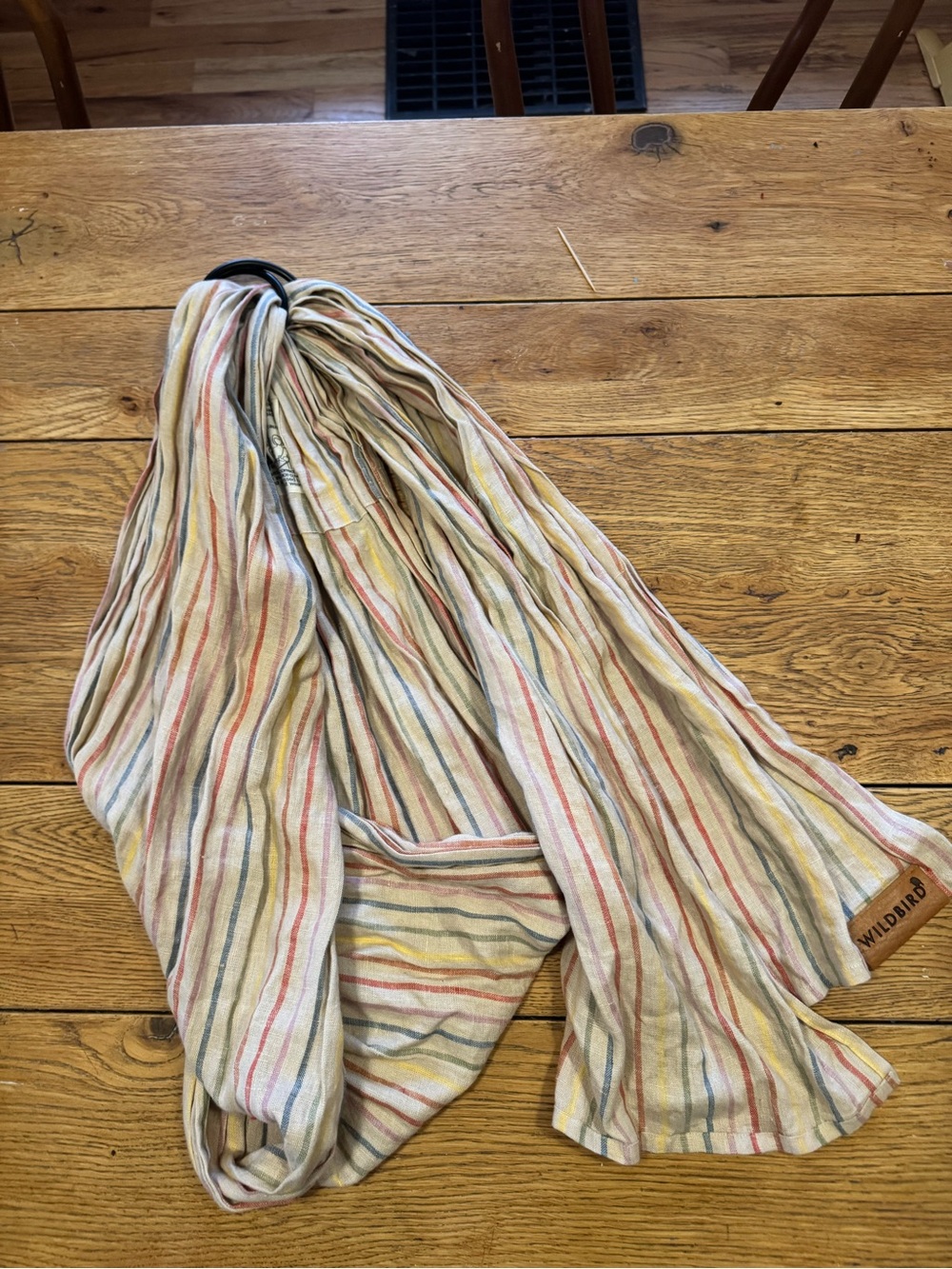 WildBird rainbow baby ring sling